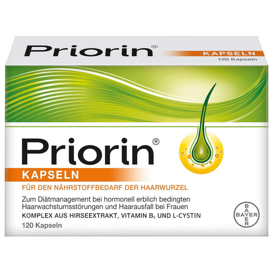 PRIORIN Hair Growth Capsules – 120 Capsules | Nutrient Complex with Biotin and Millet Extract for Hair Roots Support