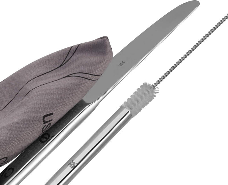 WMF My2Go Travel Cutlery Set – 8-Pieces Portable Outdoor Flatware with Case