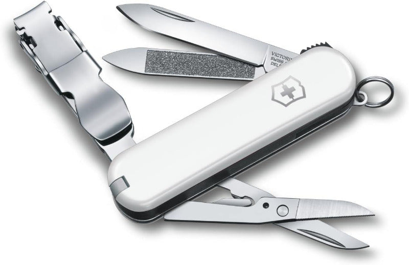 Victorinox Nail Clip 580 – Swiss Army Multitool with 8 Functions | Manicure & Pedicure Tool in Red