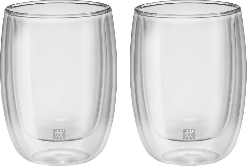  ZWILLING Sorrento Double-Walled Coffee Glasses (2x200 ml) – Premium Thermal Borosilicate Glass Cups