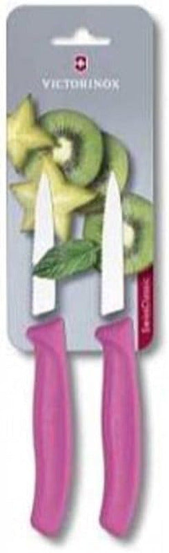 VICTORINOX Swiss Classic Vegetable Knife – 8 cm | Serrated Blade | Yellow Handle
