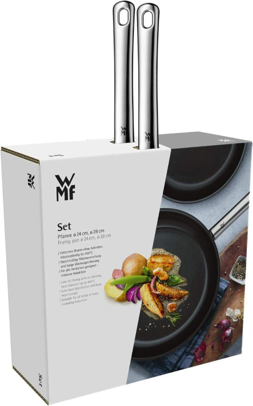WMF Devil Frying Pan Set – 24 cm & 28 cm Induction-Ready and Oven-Safe