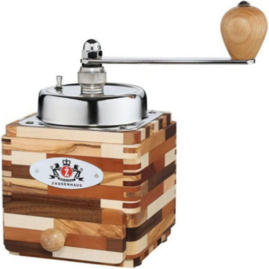 ZASSENHAUS MONTEVIDEO Manual Coffee Grinder | Walnut &amp; Pearwood | Made in Germany