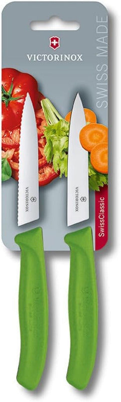 Victorinox Swiss Classic Vegetable Knife Set – Extra Sharp Swiss Made Blades with Ergonomic Black Handles