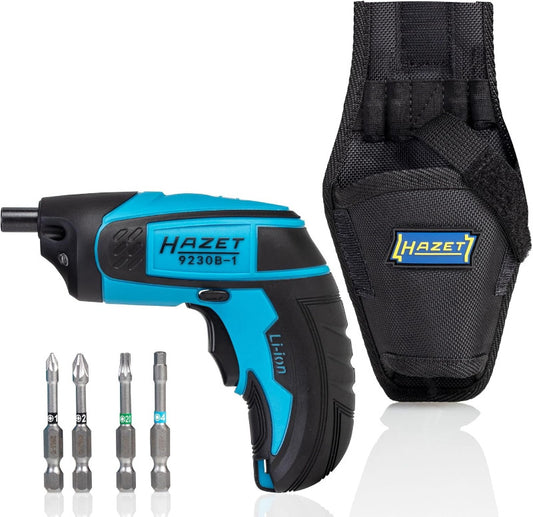 HAZET 9230B-1 Cordless 1/4″ Bit Screwdriver Set – 7-Pieces