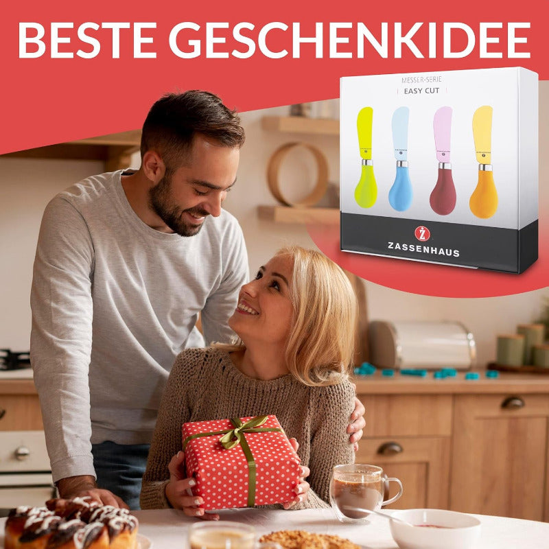 ZASSENHAUS 4-Piece Colorful Butter Knife Set – 13 cm