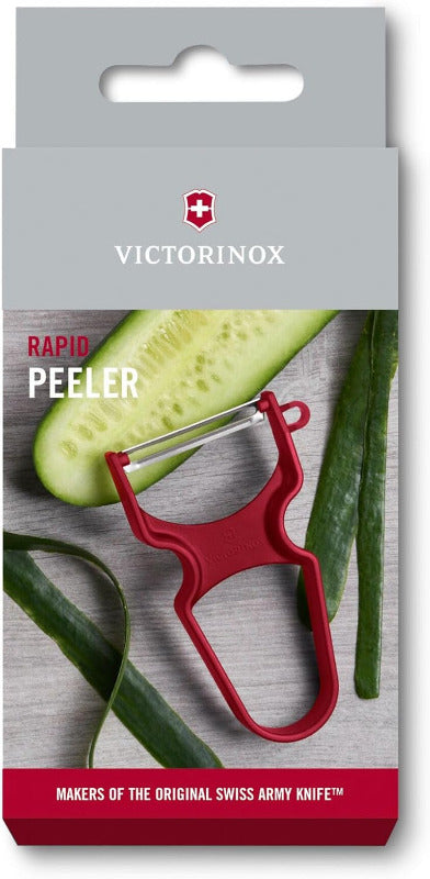 Victorinox RAPID Vegetable Peeler – Ultra Sharp Swivel Blade for Effortless Peeling | Ambidextrous Design | Durable Handle