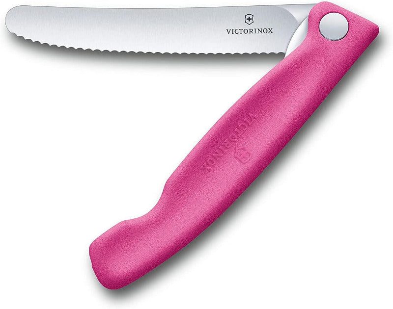 VICTORINOX Swiss Classic Tomato & Table Knife – 11 cm | Serrated Edge | Black Handle