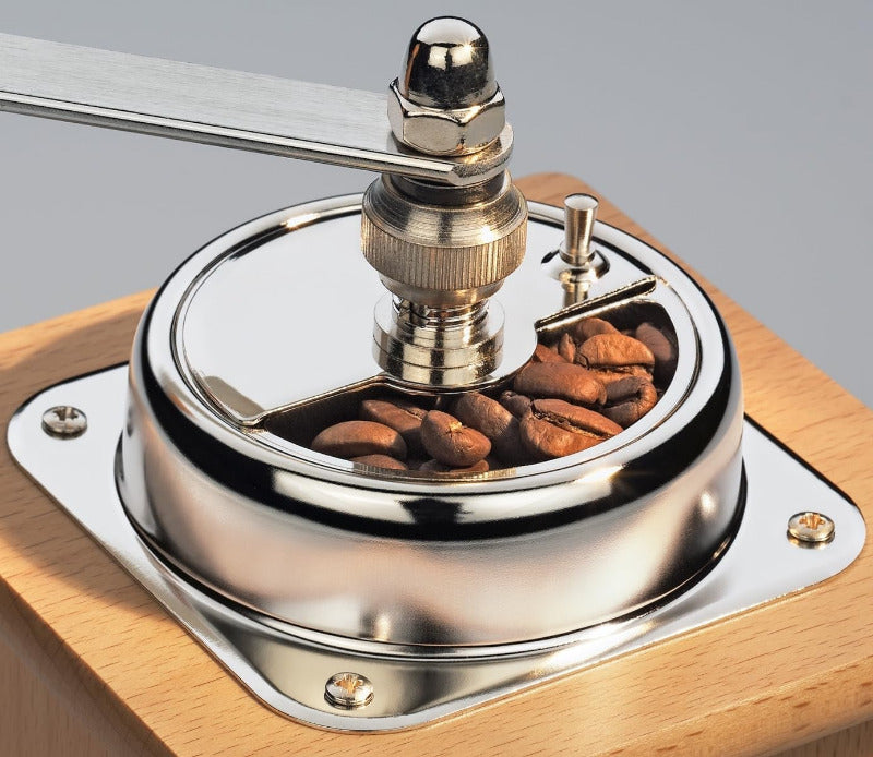 ZASSENHAUS Brasilia Manual Coffee Grinder | Beechwood Black | Adjustable Ceramic Grinder