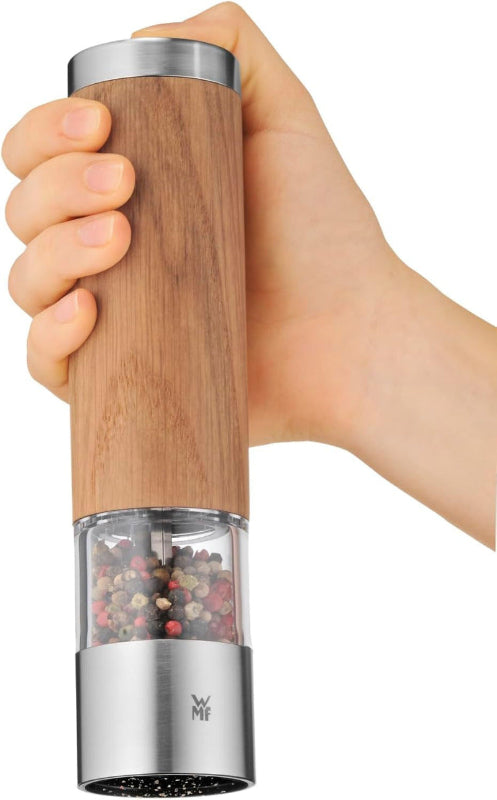WMF Ceramill Electric Mill – 21.5 cm Oak Wood & Cromargan® Stainless Steel