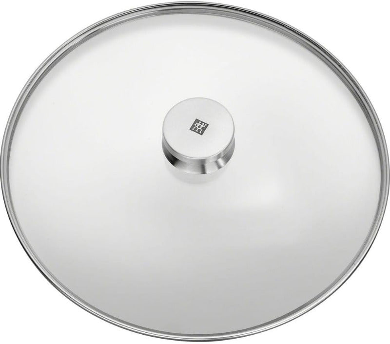 Zwilling Glass Lid 28 cm – Stainless Steel Rim, Transparent Tempered Glass Cover, Model 40990-928-0