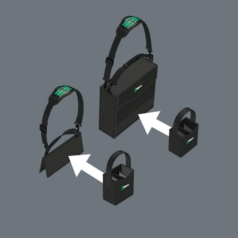 WERA 2Go 4 Tool Quiver – 165 × 105 mm Compact Tool Caddy (05004353001)