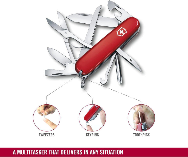 Victorinox Fieldmaster Swiss Army Knife – 15-Function Multitool Pocket Knife