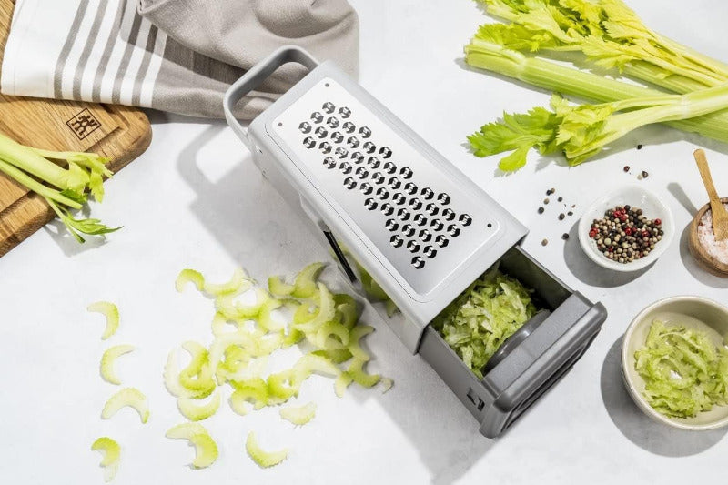ZWILLING Z-Cut Box Grater – 6-in-1 Stainless Steel Multi-Grater