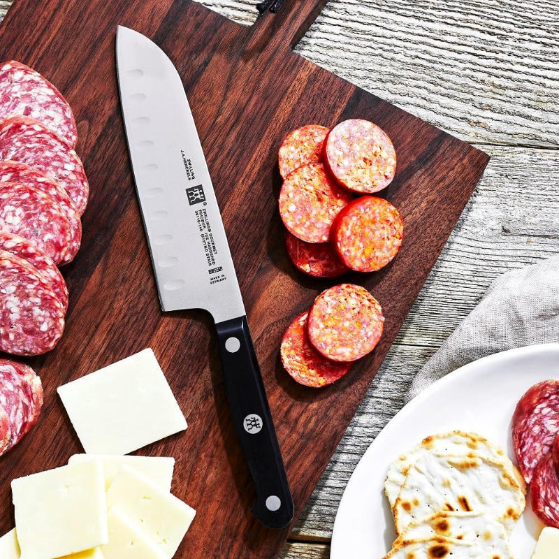 ZWILLING Gourmet Santoku Knife 18 cm – German-Made, Stainless Steel, Asian-Style Chef’s Knife with Ergonomic Handle