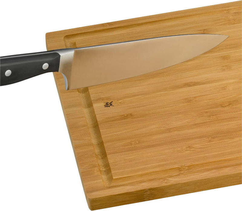 WMF Bamboo Cutting Board – 38 x 25 cm Natural Wood Chopping Board with Juice Groove