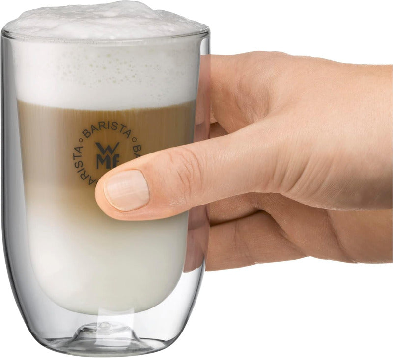 WMF Barista Glass Set – 2-Piece Double-Walled Latte Macchiato Glasses 280 ml