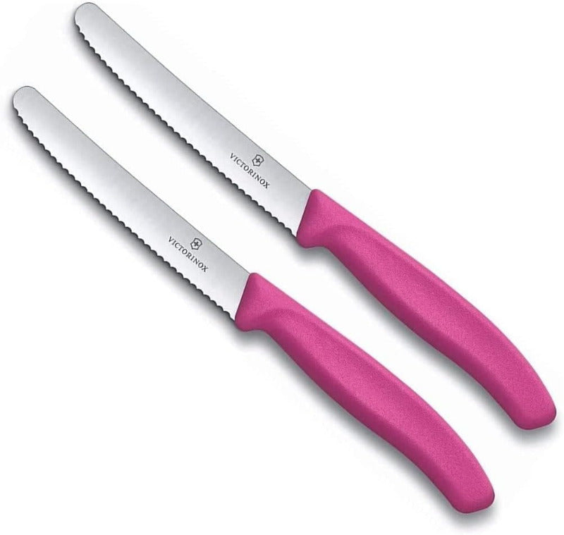 Victorinox 6-Piece Swiss Classic Table Knife Set | Wavy Edge | Multi-Color | Swiss Made