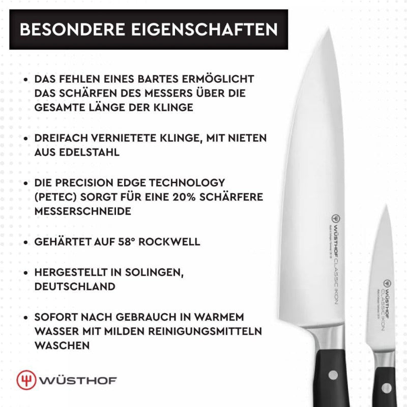 WÜSTHOF Classic Ikon 2-Piece Knife Set – Elegance Meets Performance