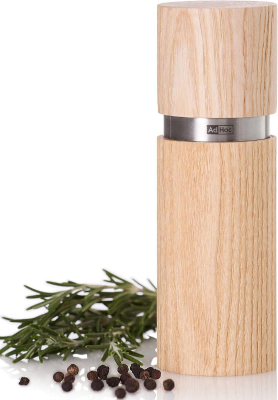 ADHOC MP411 TEXTURA Mill – Salt or Pepper Grinder Oiled Oak & Stainless Steel