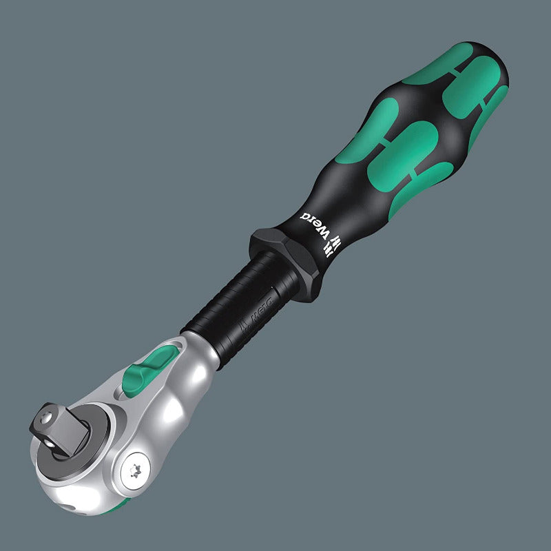 WERA Zyklop Speed Ratchet Set 8100 SA 6, 1/4" Drive, Metric, 28-Piece – Chrome Finish