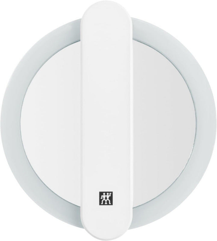ZWILLING Premium Cosmetic Mirror – 10x Magnification, LED Light, Rechargeable, 360° Swivel, Daylight White