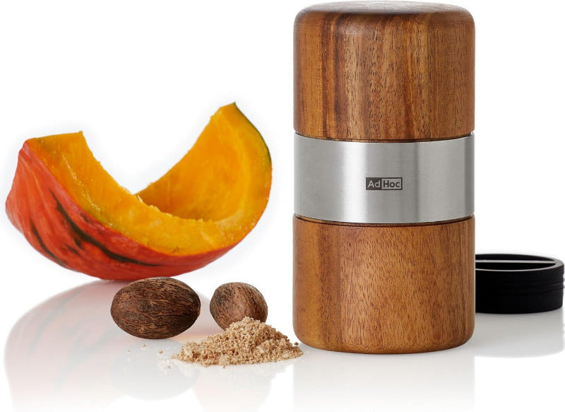 ADHOC PM70 Muskato Nutmeg Mill – Premium Wood Mill with Stainless Steel Precision