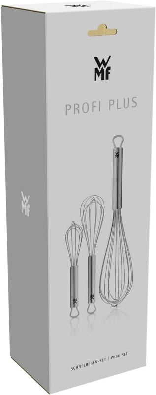 WMF Profi Plus Stainless Steel Balloon Whisk Set – 3-Pieces