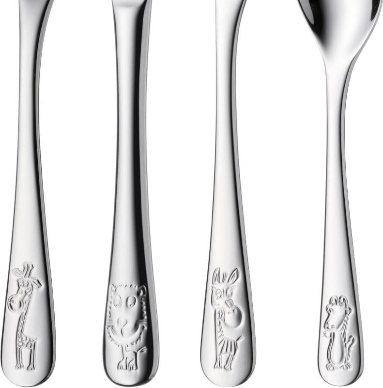 WMF Safari Children’s Cutlery Set – 4-Pieces Animal Motif (No Engraving)