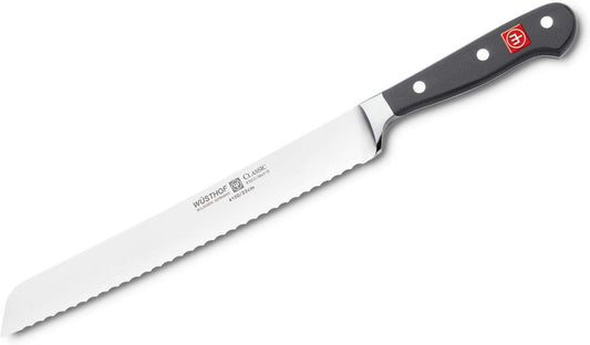 WÜSTHOF Classic Bread Knife – 20 cm, Black Handle