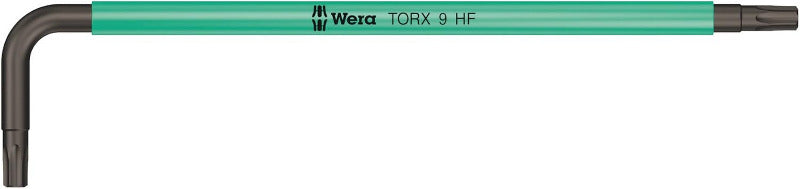 WERA 967/9 TX Multicolour HF‑1 Torx L‑Key Set – 9 Piece with Holding Function (05024179001)