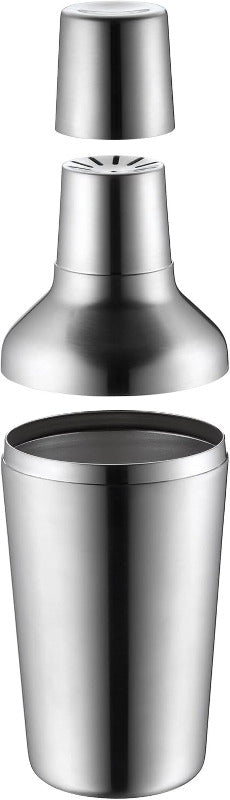 WMF Matroschka Cocktail Set 5-Teilig, Barkeeper Set Mit Edelstahl Cocktail Shaker 700Ml, Cl Messbecher, Cocktail Sieb, Eiszange Und Stößel, Ineinander Verstaubar