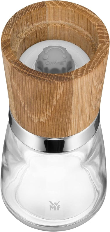 WMF Ceramill Nature Salt & Pepper Mill Set – 2-Pieces Wooden Mills with Ceramic Grinder