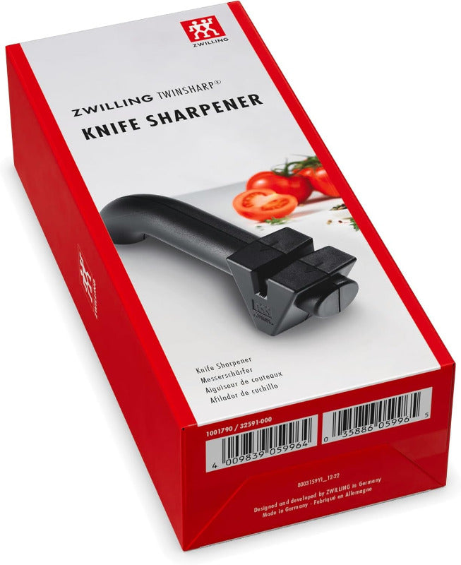 Zwilling TWINSHARP Messerschärfer, Keramikscheiben, Einfache & Sichere Handhabung, Schwarz