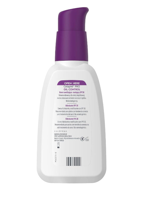 CETAPHIL DermaControl Oil Absorbing Moisturizer SPF 30 – 118ml