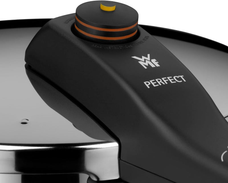 WMF Perfect Ersatzteil Deckelgriff, Komplett Für Schnellkochtopf-Deckel 2,5L 3L 4,5L, 6,5L 8,5L, Kunststoff, Schwarz