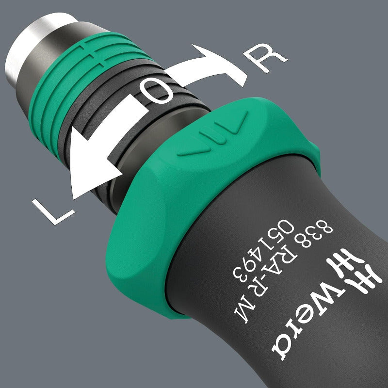 WERA 05051061001 Kraftform Kompakt 838 RA-R M Set 1, 15 pieces