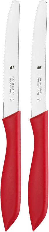 WMF Classic Line Breakfast Knife Set – 6-Pieces 23 cm Colorful Plastic Handles