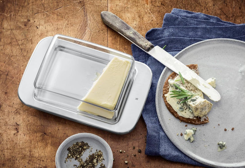 WMF Loft Brunch Butter Dish – 11.5 x 16.8 cm with Plastic Cover