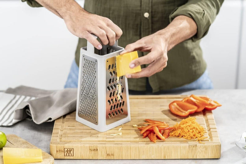 ZWILLING Z-Cut Box Grater – 6-in-1 Stainless Steel Multi-Grater