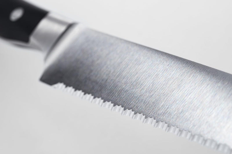 WÜSTHOF Classic Ikon Bread Knife – 23 cm | Serrated Edge | Black Handle