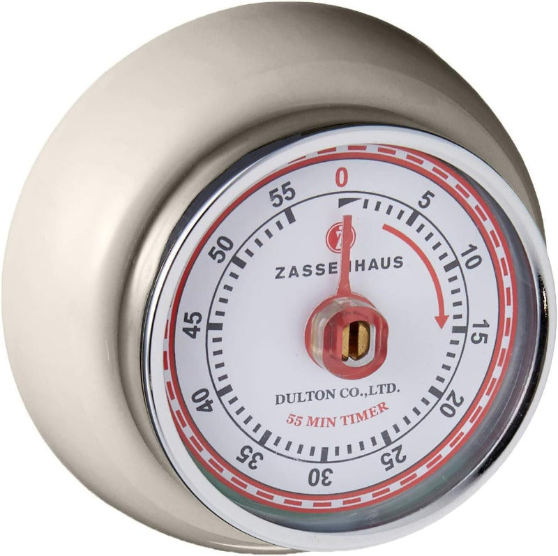 ZASSENHAUS Speed Kitchen Timer – Kiwi Green | 7 cm Stainless Steel