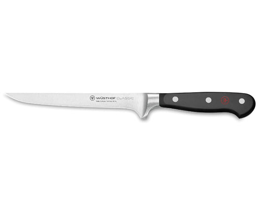 WÜSTHOF Classic Boning Knife 16 cm – Black/Silver