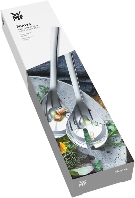 WMF Nuova Salad Serving Set 25 cm Small Serving Spoon & Fork