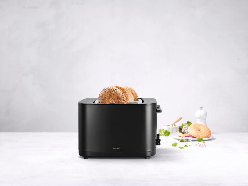 ZWILLING ENFINIGY Long Slot Toaster – Black | 3 Programs, 7 Browning Levels, Roll Rack