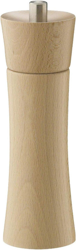 ZASSENHAUS Frankfurt Pepper Mill – 18 cm Beech Wood | Infinitely Adjustable Ceramic Grinder