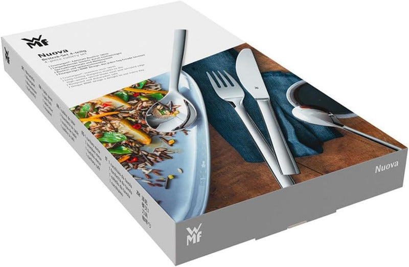 WMF Nuova Cutlery Set for 1 Person – 4-Pieces Monobloc Knife