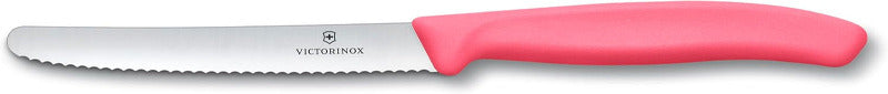 VICTORINOX Swiss Classic Breakfast Knife Set – 4-Piece Colorful Serrated Bread & Fruit Knives (11 cm)