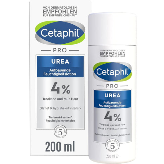 CETAPHIL PRO Urea 4% Moisturizing Body Lotion – 200ml | Intense Hydration for Dry, Rough Skin