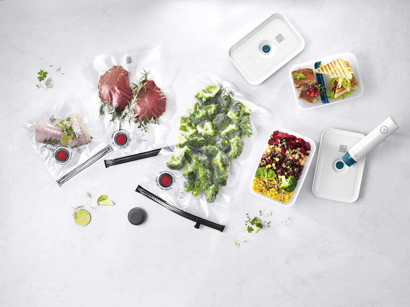 ZWILLING Fresh & Save Vacuum Starter Set – 8-Piece, Plastic, La Mer Edition